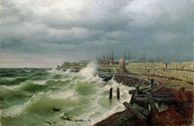 Odessa Pier, 1885 by Rufim Gavrilovitch Sudkovsky